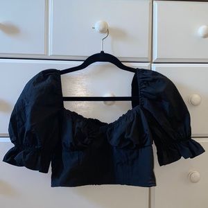 Puff-Sleeve Blouse